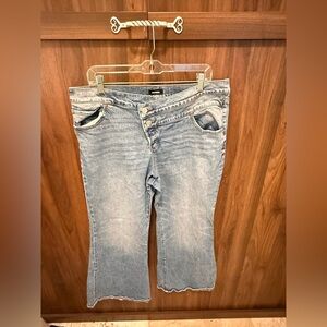 Express Light Blue Flare Jeans